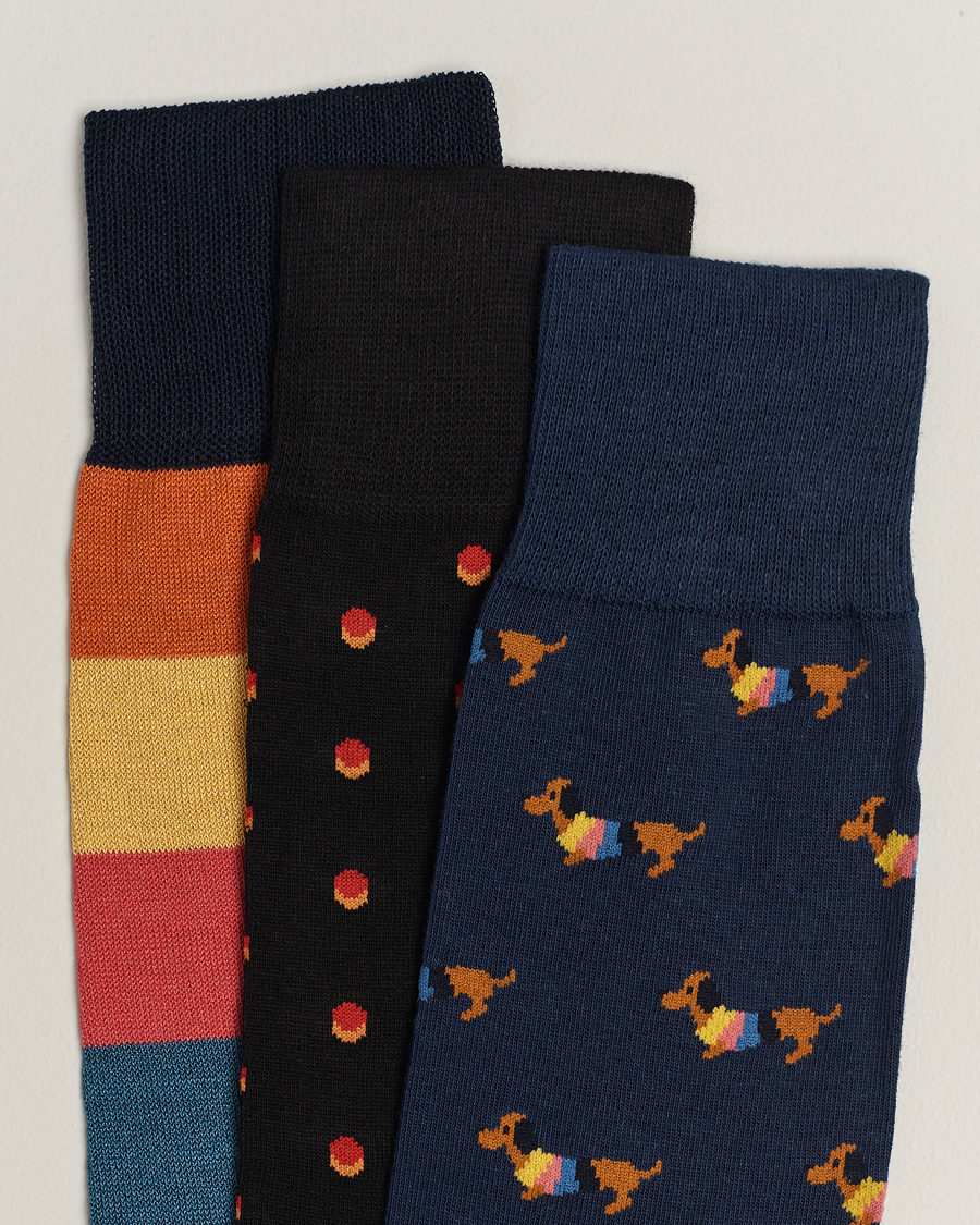 Herren | Unterwäsche | Paul Smith | 3-Pack Novelty Mix Socks Multi