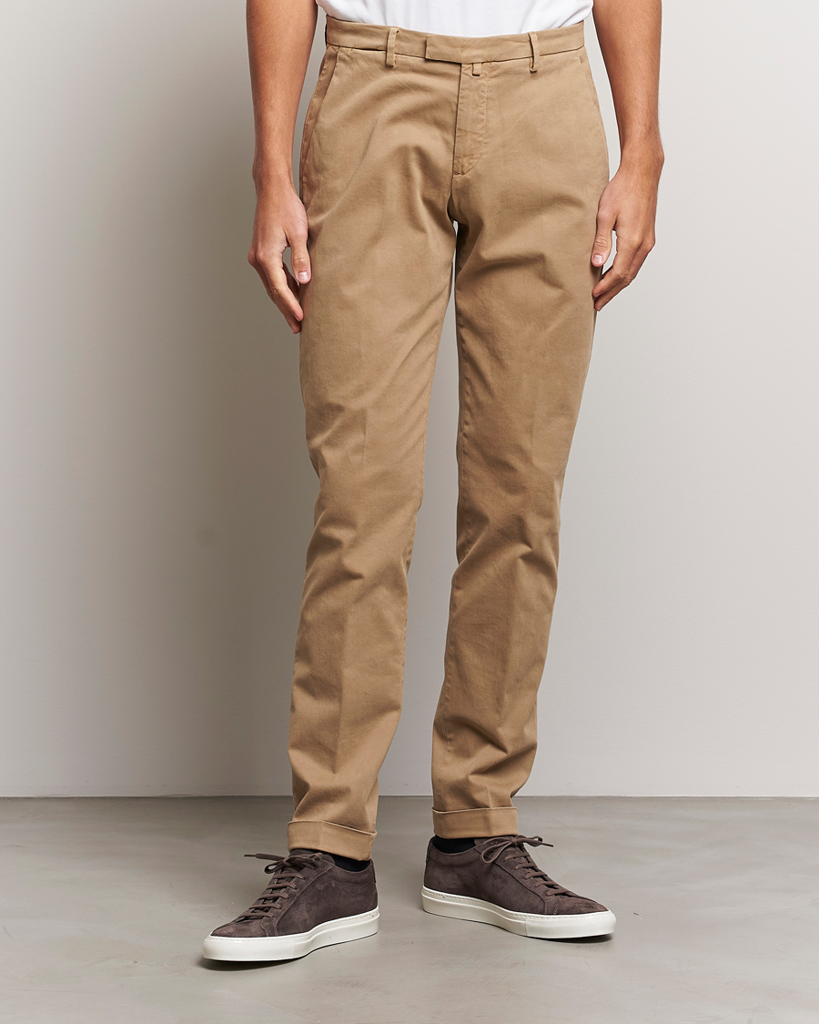 Herren | Hosen | Briglia 1949 | Slim Fit Cotton Stretch Chino Beige