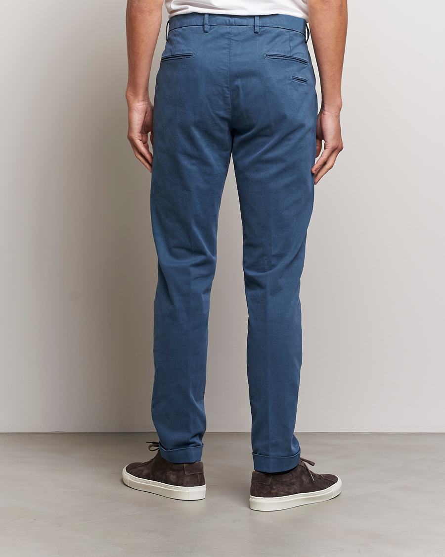 Herren | Hosen | Briglia 1949 | Slim Fit Cotton Stretch Chino Steel Blue