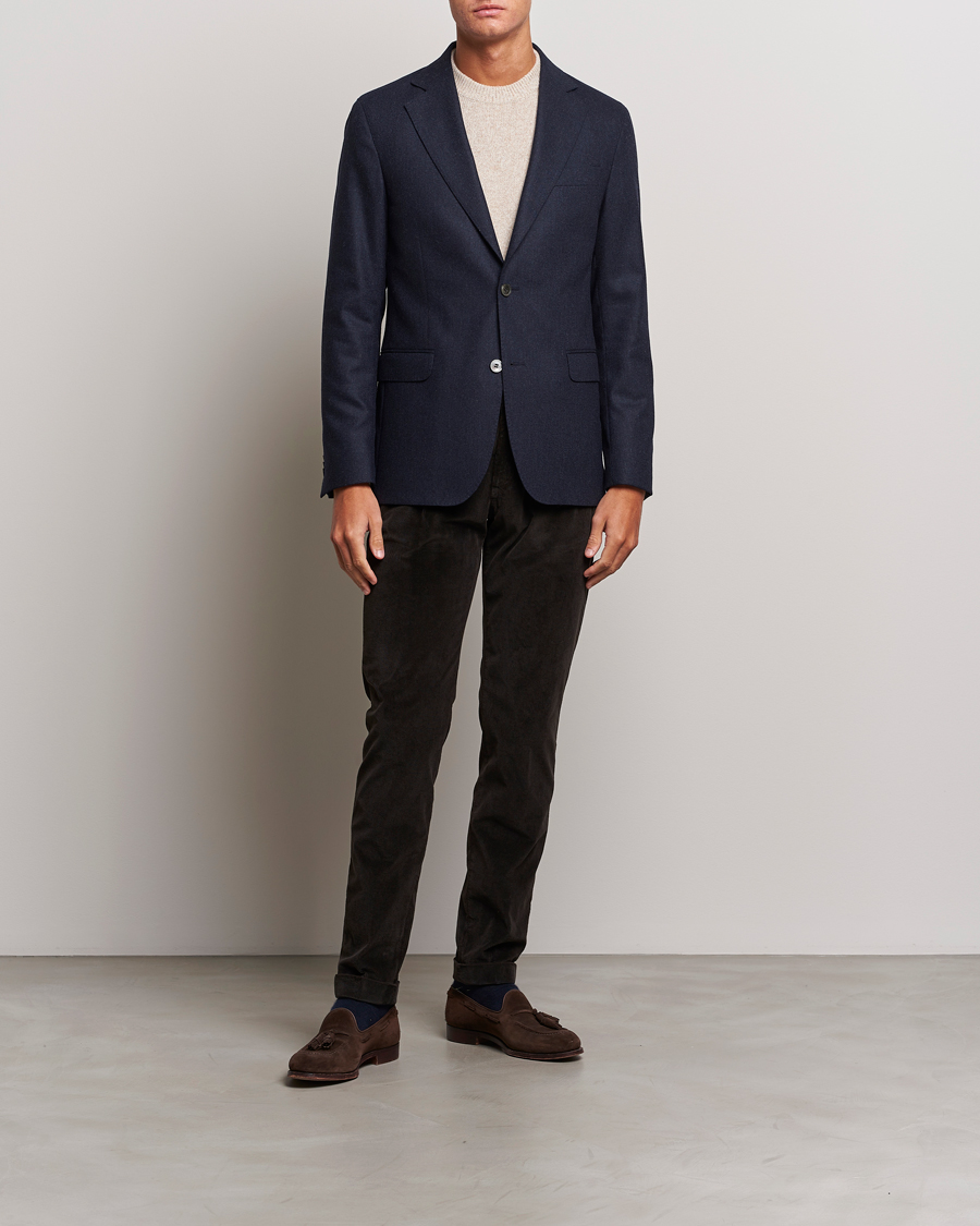 Herren | Hosen | Briglia 1949 | Slim Fit Corduroy Trousers Dark Brown