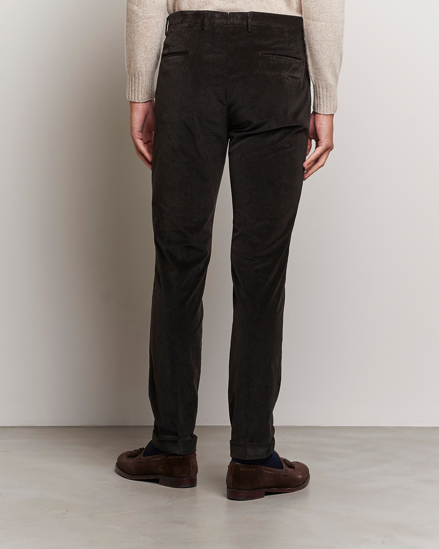 Herren | Hosen | Briglia 1949 | Slim Fit Corduroy Trousers Dark Brown