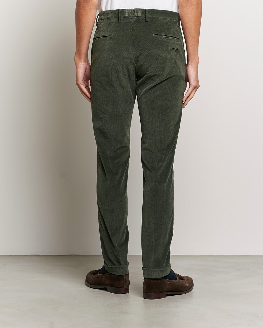 Herren | Hosen | Briglia 1949 | Slim Fit Corduroy Trousers Dark Green
