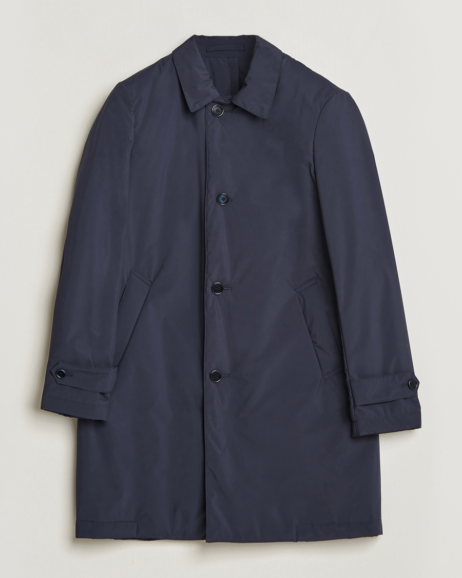 Herren | Jacken | Lardini | Packable Water Repellent Coat Navy