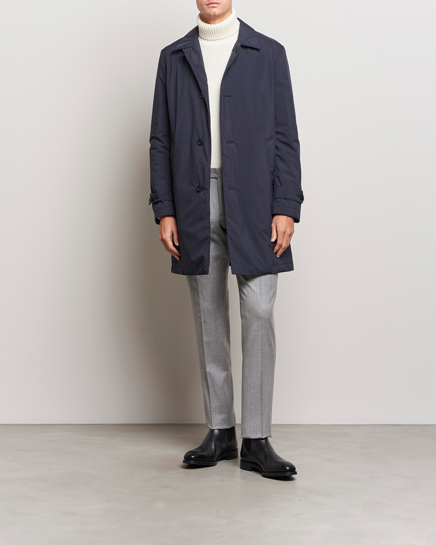 Herren | Jacken | Lardini | Packable Water Repellent Coat Navy
