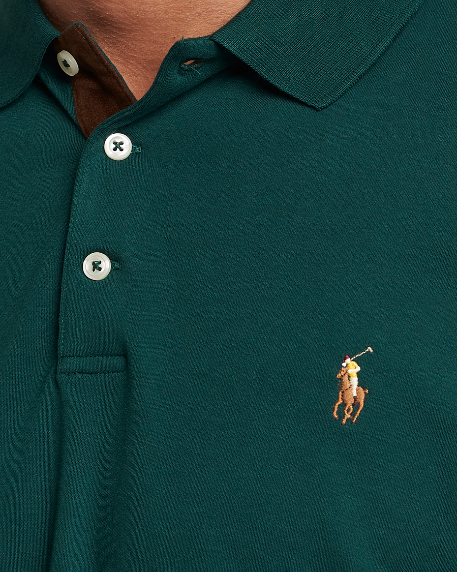 Herren | Pullover | Polo Ralph Lauren | Luxury Pima Cotton Long Sleeve Polo Hunt Club Green