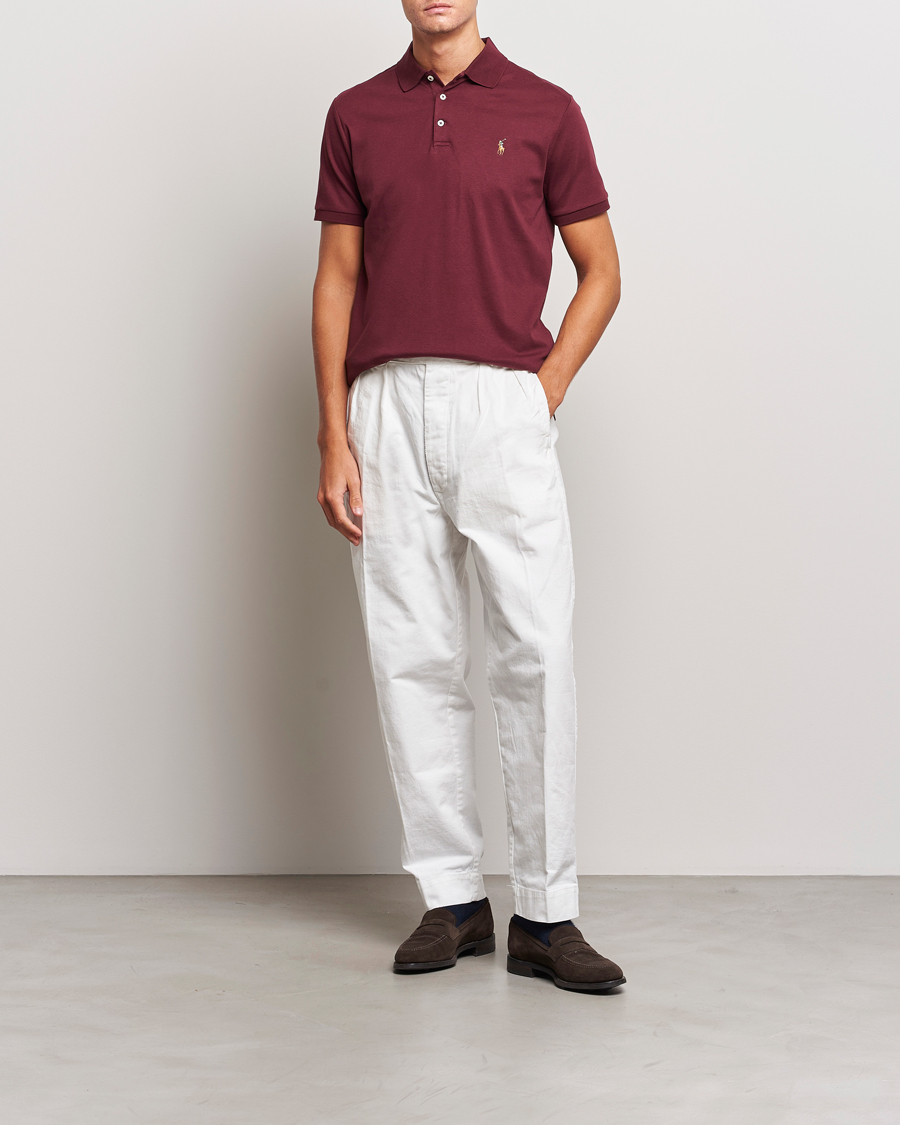 Herren | Poloshirts | Polo Ralph Lauren | Luxury Pima Cotton Polo Harvard Wine