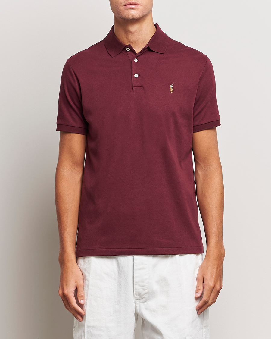 Herren | Poloshirts | Polo Ralph Lauren | Luxury Pima Cotton Polo Harvard Wine