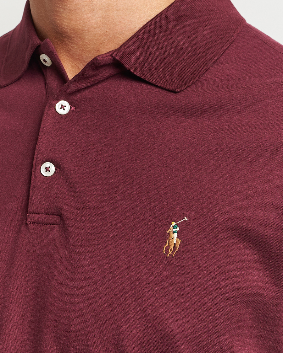 Herren | Poloshirts | Polo Ralph Lauren | Luxury Pima Cotton Polo Harvard Wine