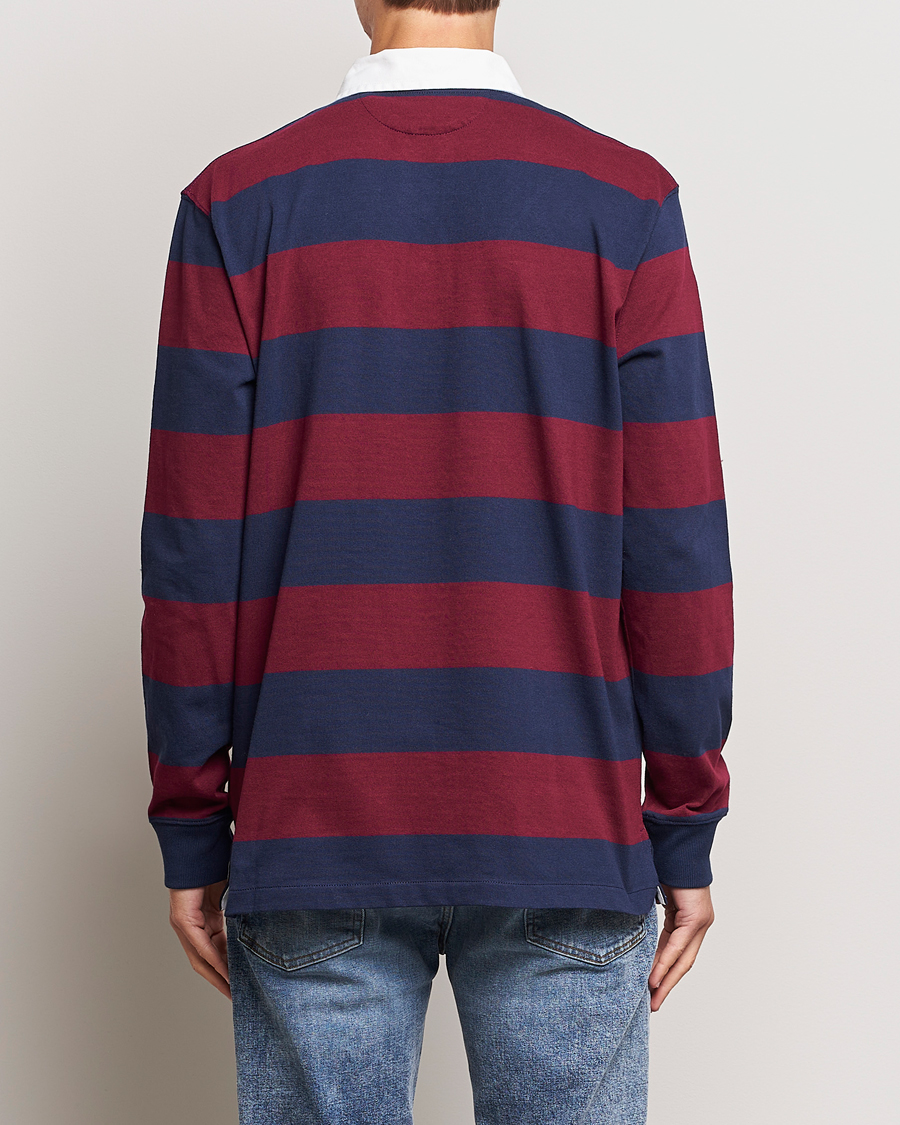 Herren | Pullover | Polo Ralph Lauren | Jersey Striped Rugger Navy/Wine