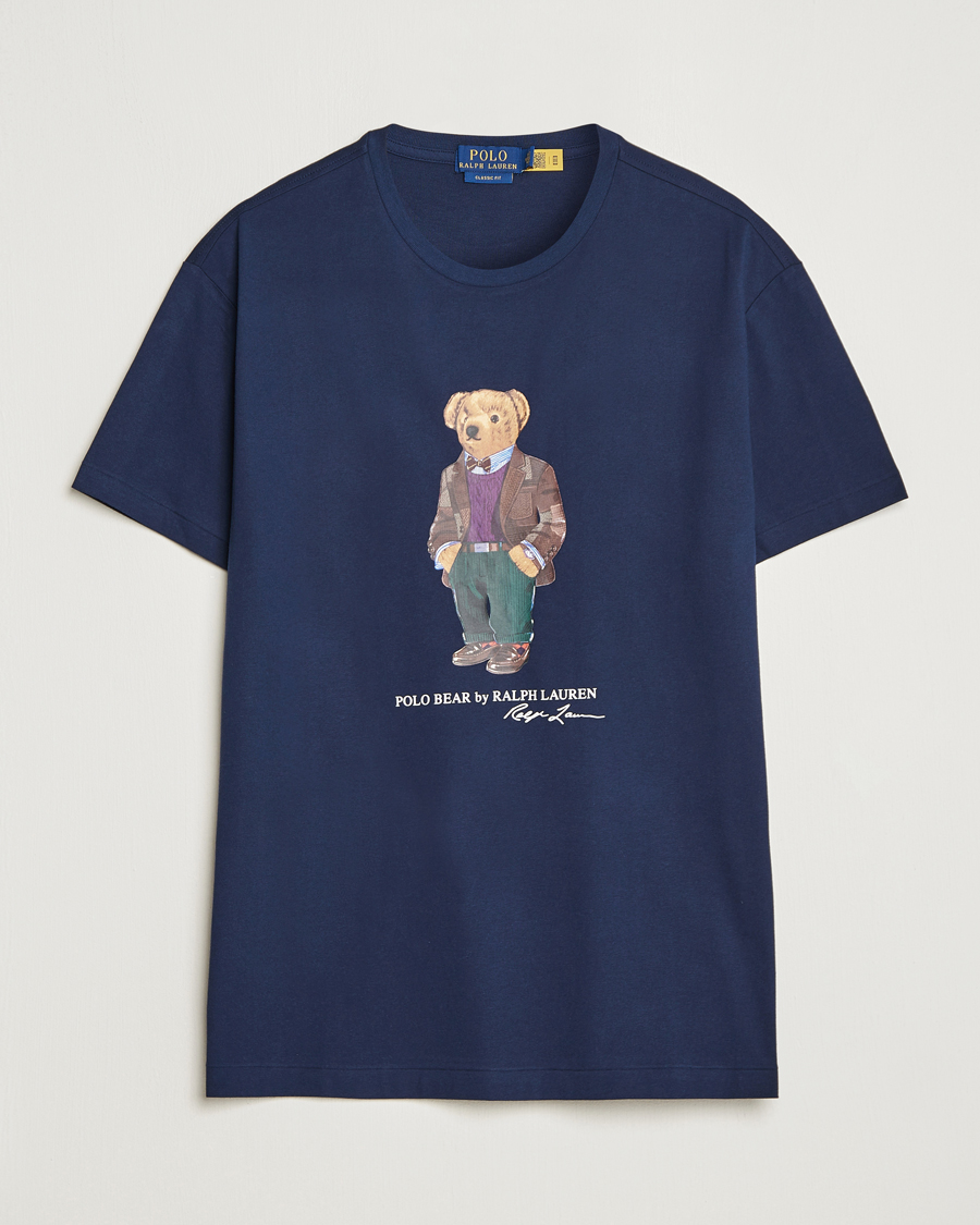 Herren | T-Shirts | Polo Ralph Lauren | Printed Heritage Bear T-Shirt Cruise Navy