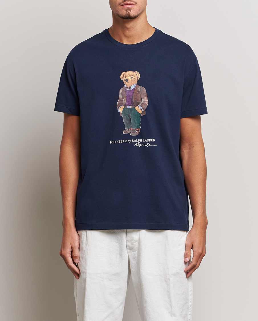 Herren | T-Shirts | Polo Ralph Lauren | Printed Heritage Bear T-Shirt Cruise Navy
