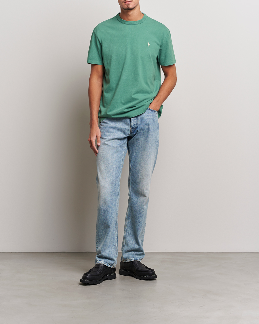 Herren | T-Shirts | Polo Ralph Lauren | Loopback Crew Neck T-Shirt Fairway Green