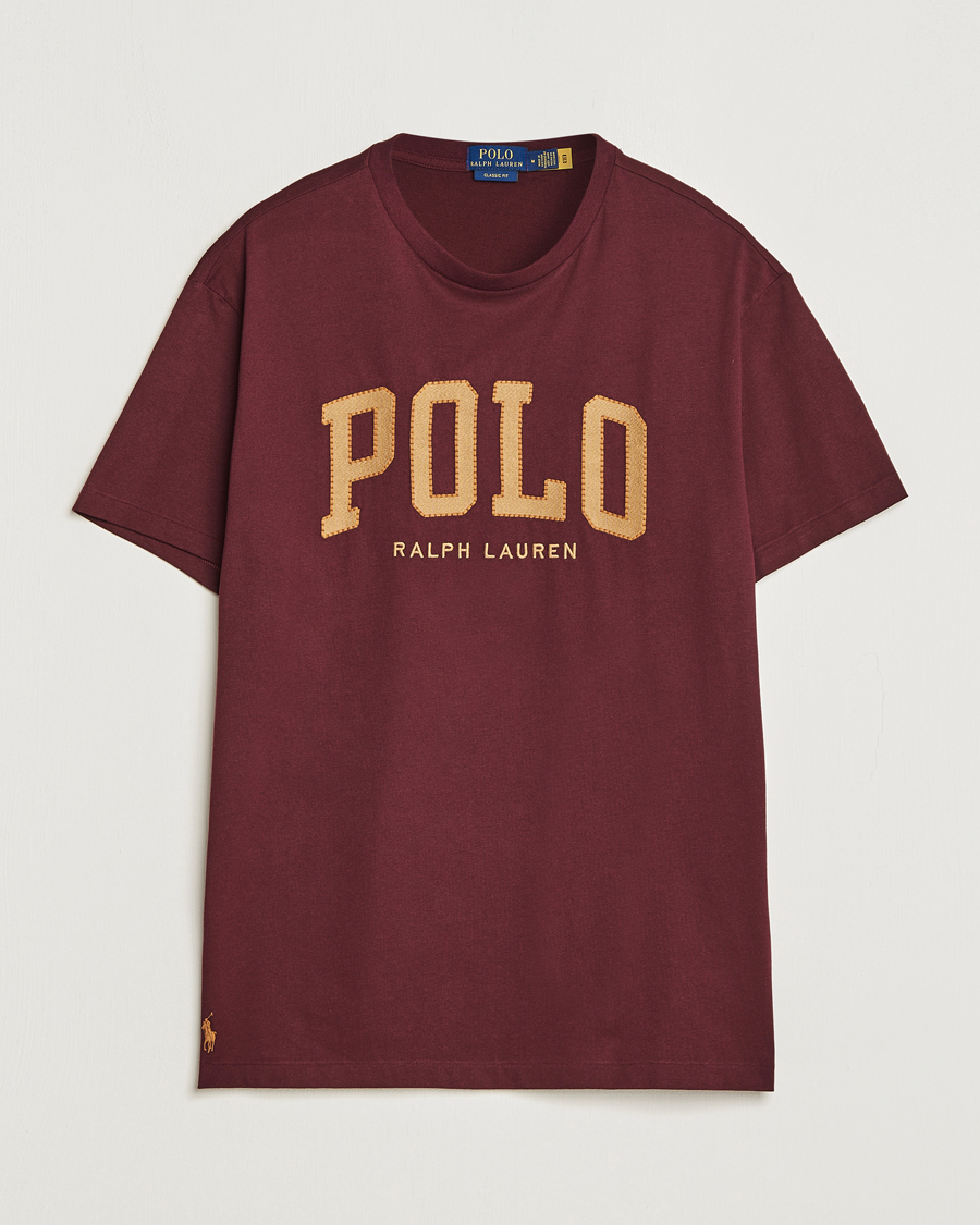 Herren | T-Shirts | Polo Ralph Lauren | Logo Crew Neck T-Shirt Harvard Wine