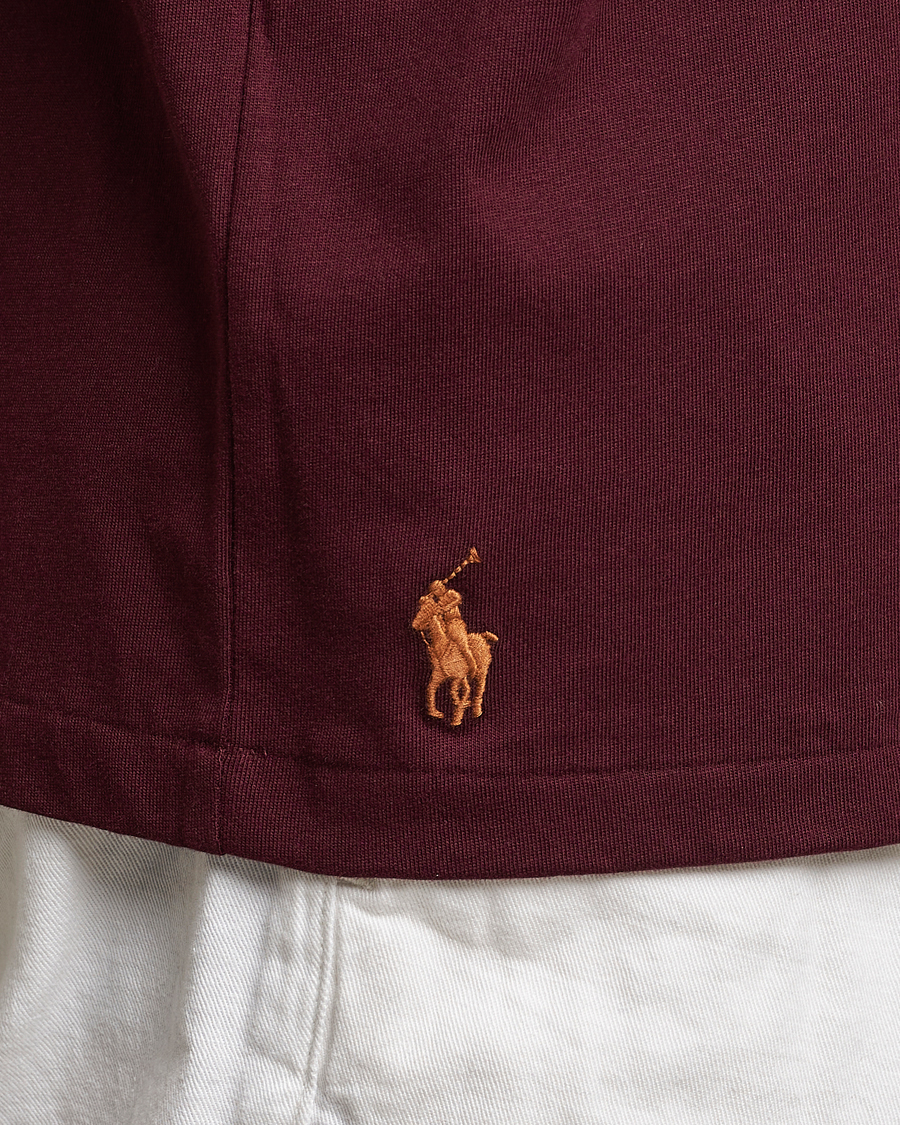 Herren | T-Shirts | Polo Ralph Lauren | Logo Crew Neck T-Shirt Harvard Wine