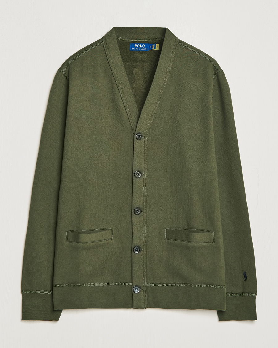 Herren | Pullover | Polo Ralph Lauren | RL Fleece Cardigan Armadillo Green