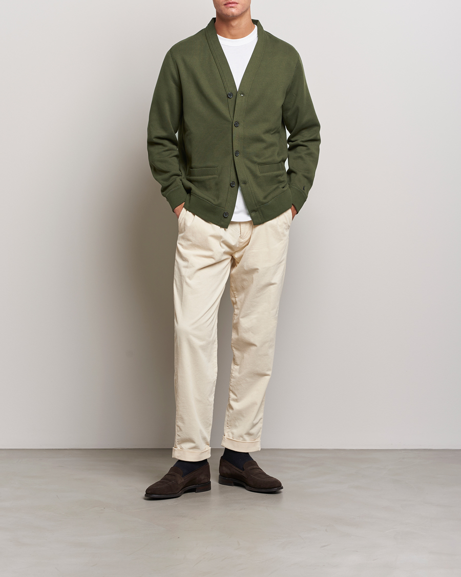 Herren | Pullover | Polo Ralph Lauren | RL Fleece Cardigan Armadillo Green