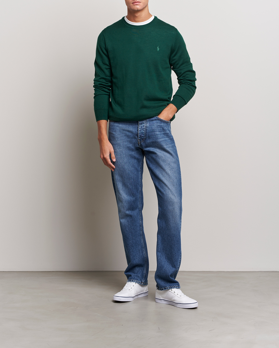 Herren | Pullover | Polo Ralph Lauren | Merino Crew Neck Pullover Hunt Club Green