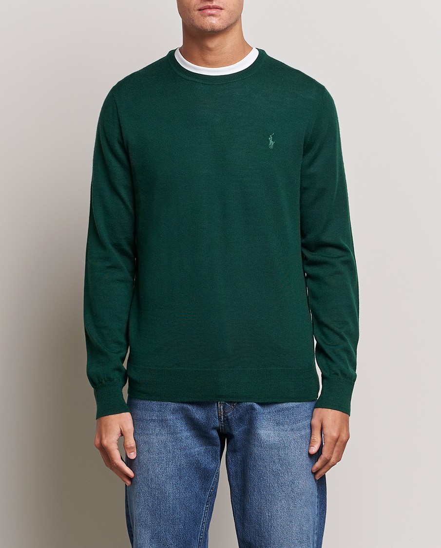 Herren | Pullover | Polo Ralph Lauren | Merino Crew Neck Pullover Hunt Club Green