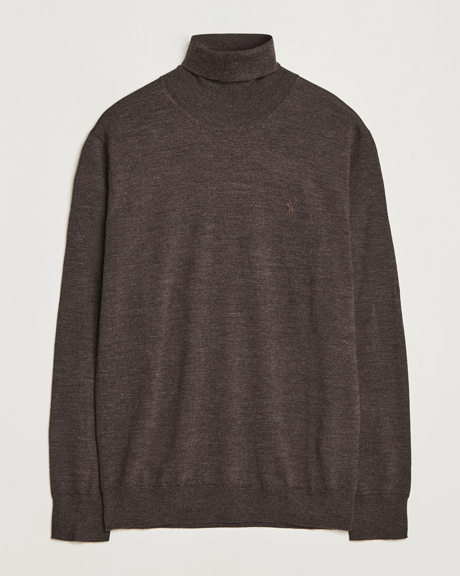 Herren | Pullover | Polo Ralph Lauren | Merino Knitted Rollneck Brown Heather