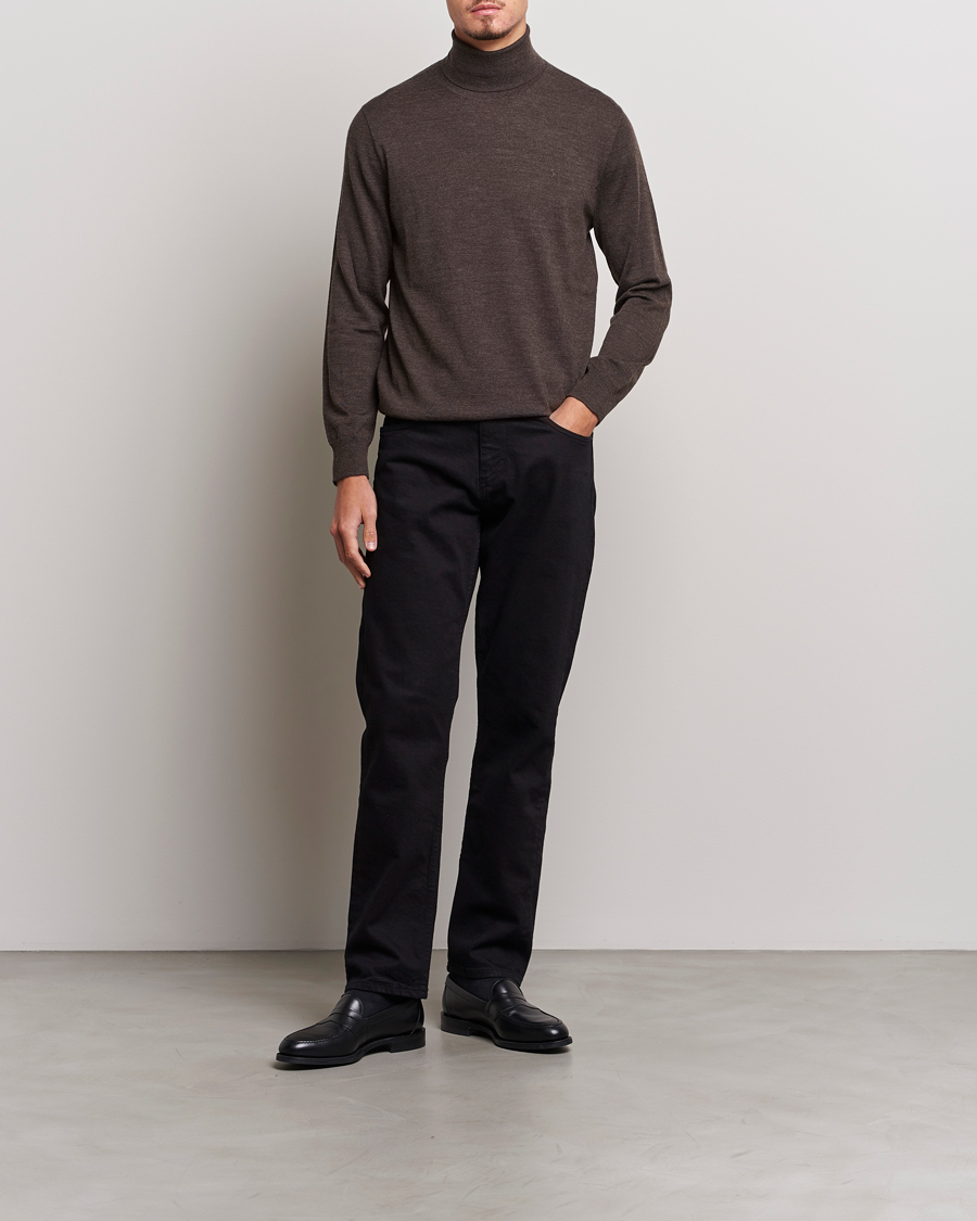Herren | Pullover | Polo Ralph Lauren | Merino Knitted Rollneck Brown Heather