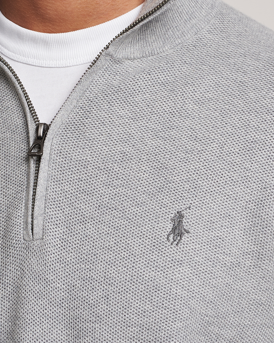 Herren | Pullover | Polo Ralph Lauren | Textured Half Zip Andover Heather
