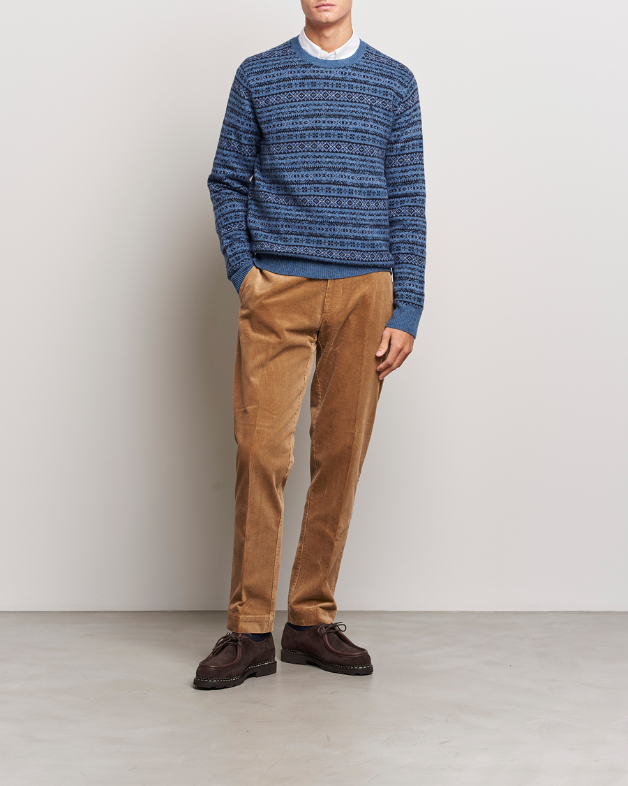 Herren | Pullover | Polo Ralph Lauren | Wool/Cashmere Fairisle Sweater Navy