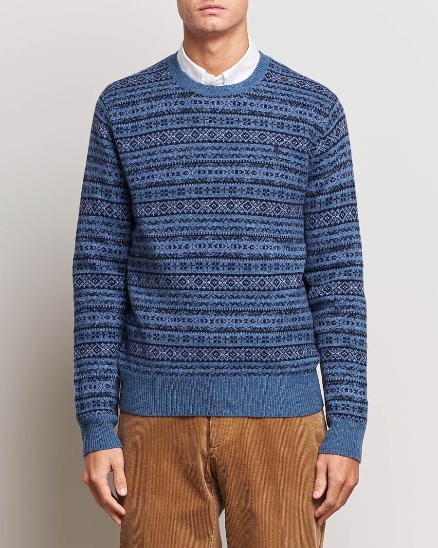 Herren | Pullover | Polo Ralph Lauren | Wool/Cashmere Fairisle Sweater Navy