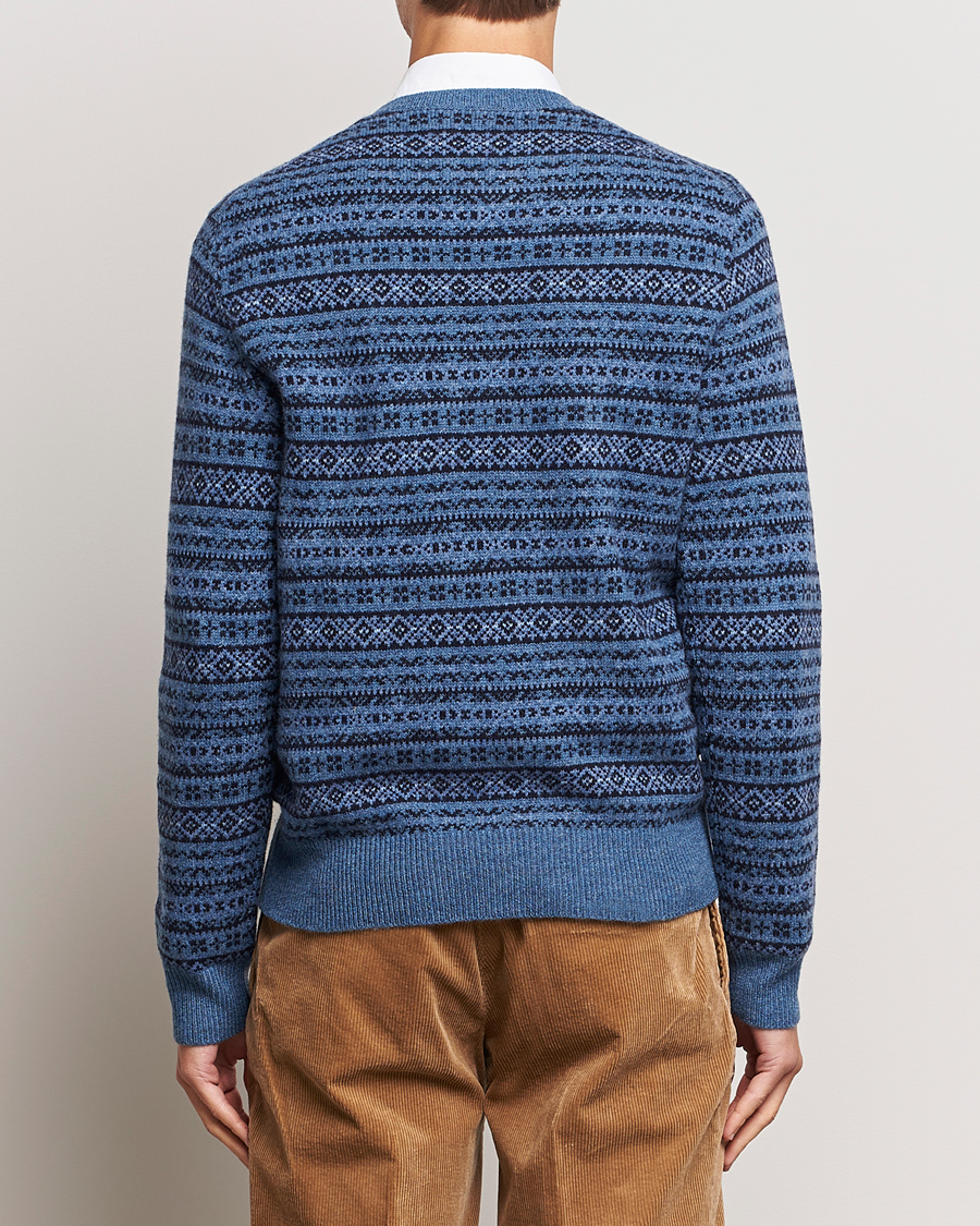 Herren | Pullover | Polo Ralph Lauren | Wool/Cashmere Fairisle Sweater Navy