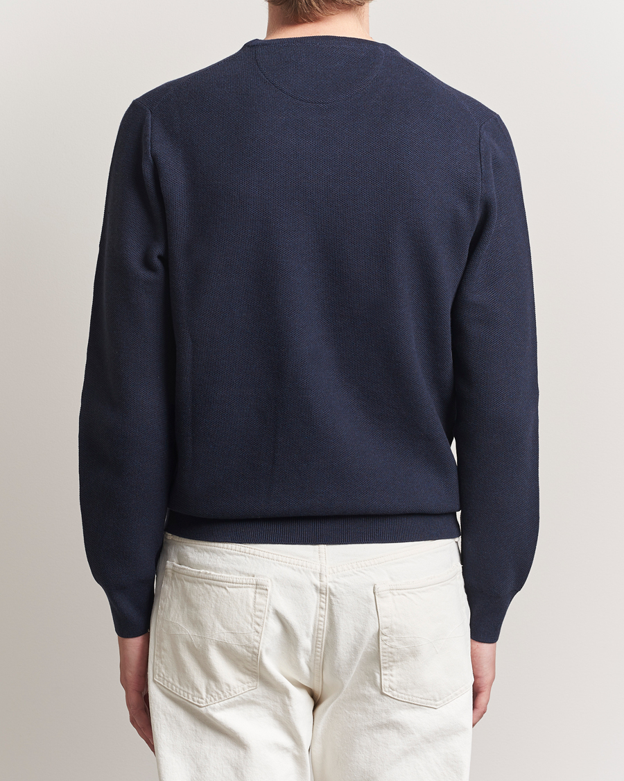 Herren | Pullover | Polo Ralph Lauren | Textured Cotton Crew Neck Sweater Navy Heather