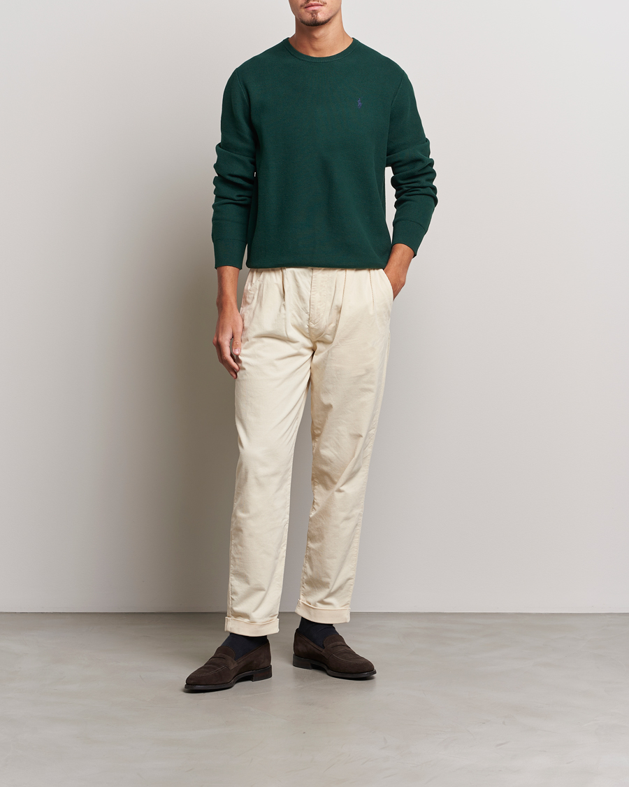 Herren | Pullover | Polo Ralph Lauren | Textured Crew Neck Sweater Hunt Club Green