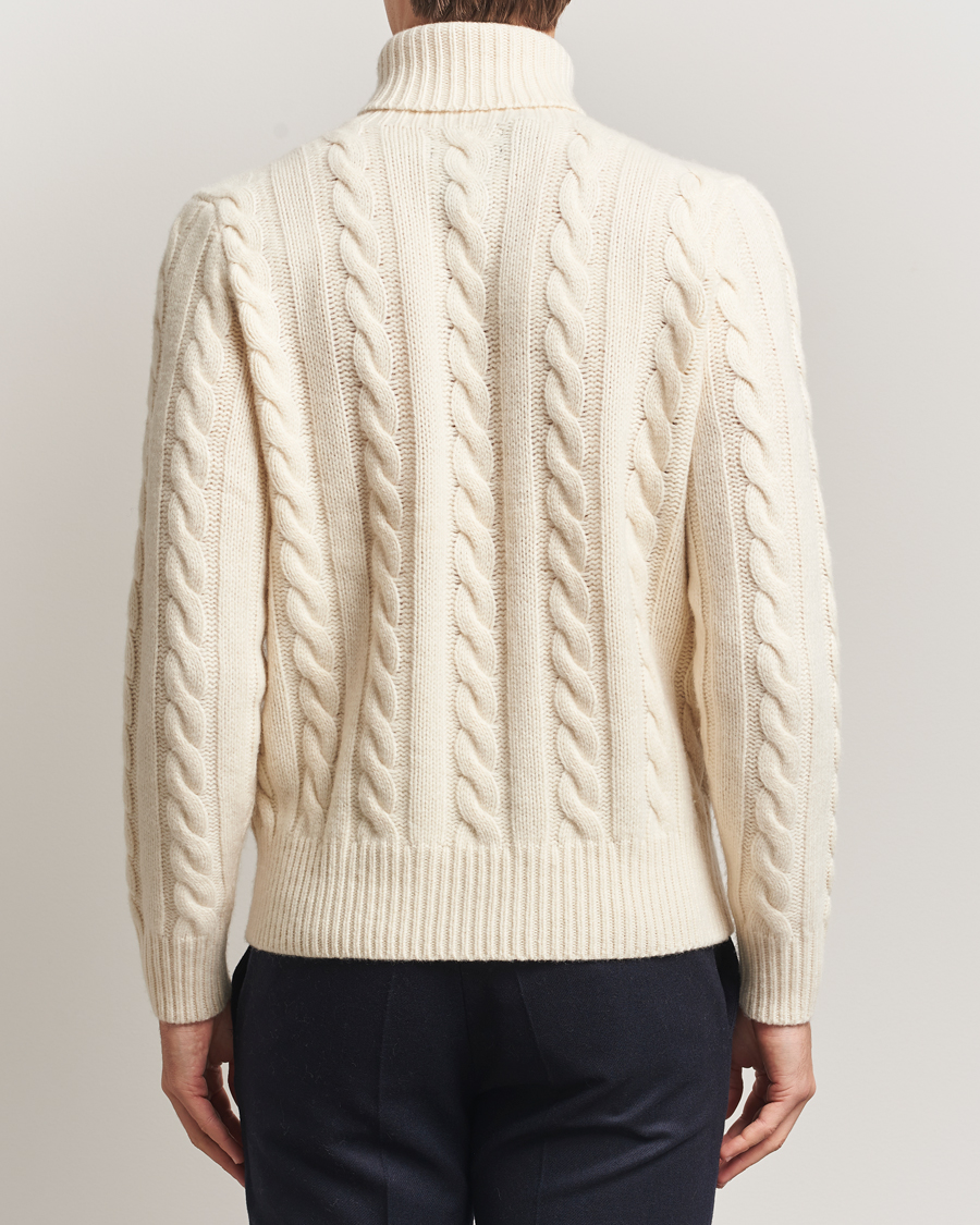 Herren | Pullover | Polo Ralph Lauren | Wool/Cashmere Cable Rollneck Andover Cream