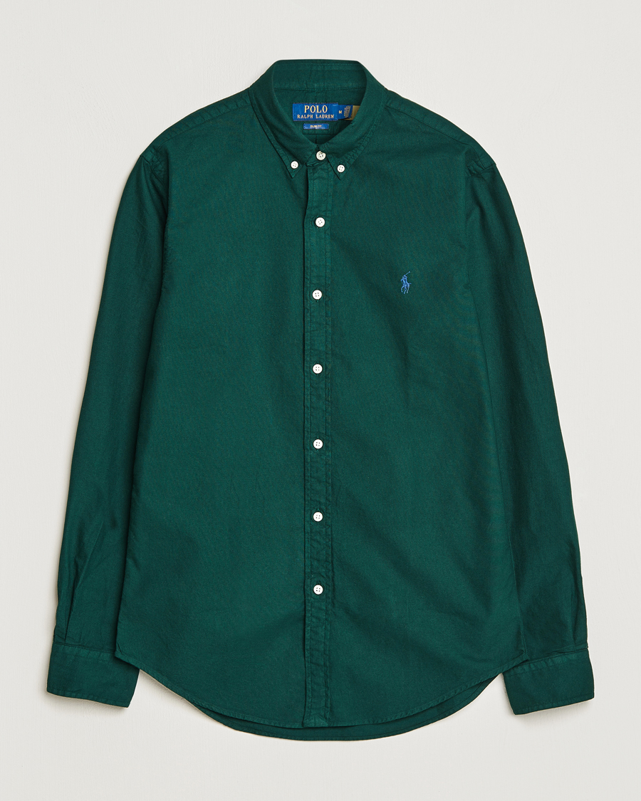 Herren | Hemden | Polo Ralph Lauren | Slim Fit Garment Dyed Oxford Moss Agate