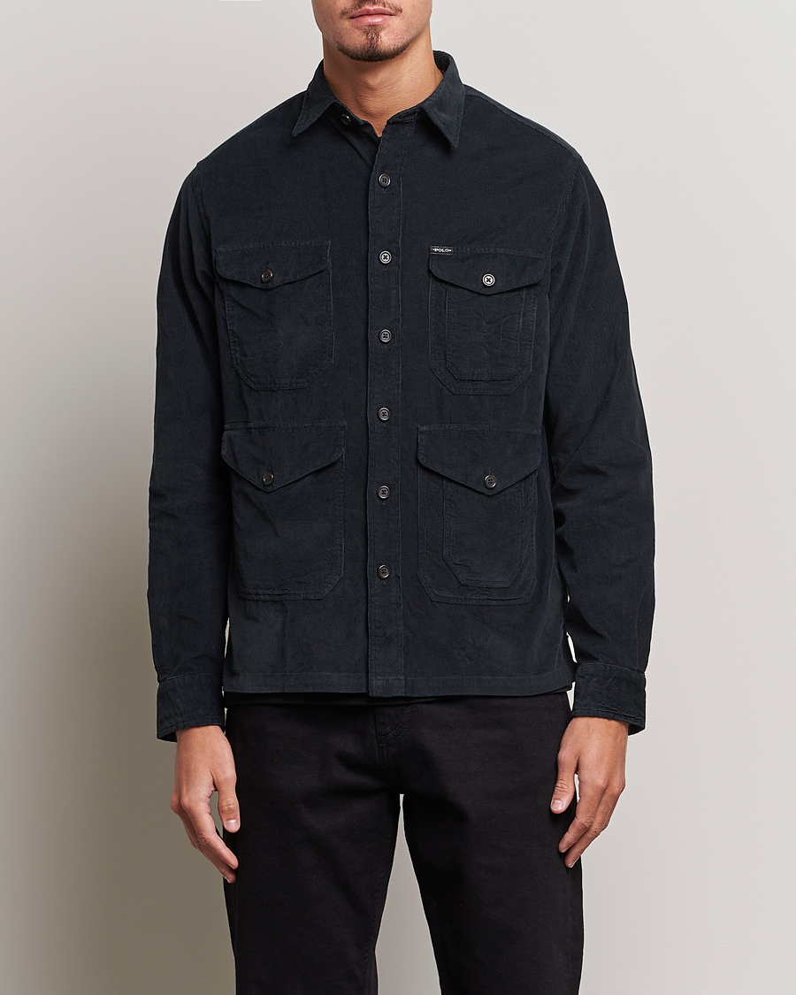 Herren | Hemden | Polo Ralph Lauren | Corduroy Pocket Overshirt Black