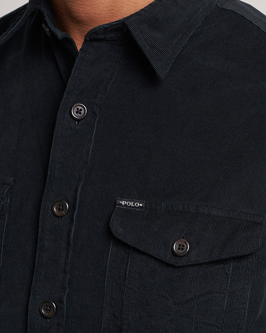 Herren | Hemden | Polo Ralph Lauren | Corduroy Pocket Overshirt Black