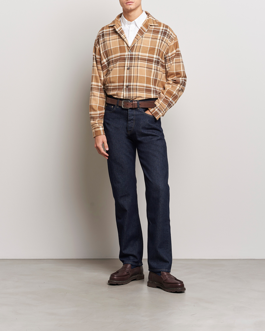 Herren | Hemden | Polo Ralph Lauren | Brushed Flannel Checked Shirt Khaki/Brown