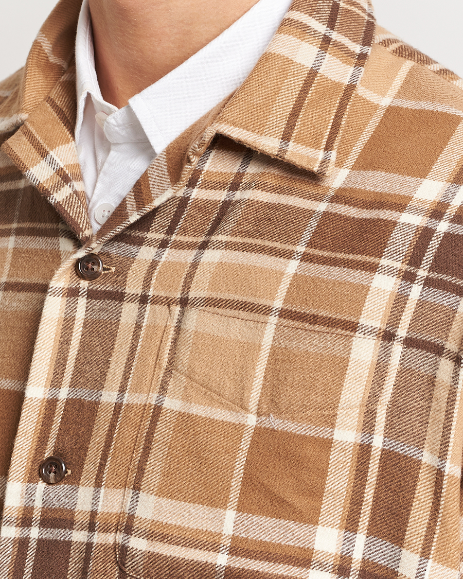 Herren | Hemden | Polo Ralph Lauren | Brushed Flannel Checked Shirt Khaki/Brown