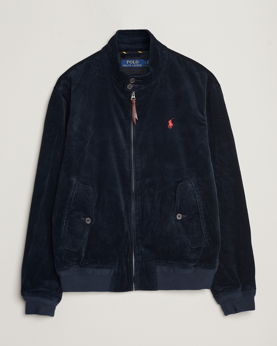Herren | Jacken | Polo Ralph Lauren | Corduroy Lined Harrington Jacket Aviator Navy