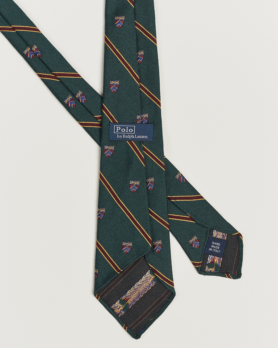 Herren | Polo Ralph Lauren Vintage Club Striped Tie Green | Polo Ralph Lauren | Vintage Club Striped Tie Green