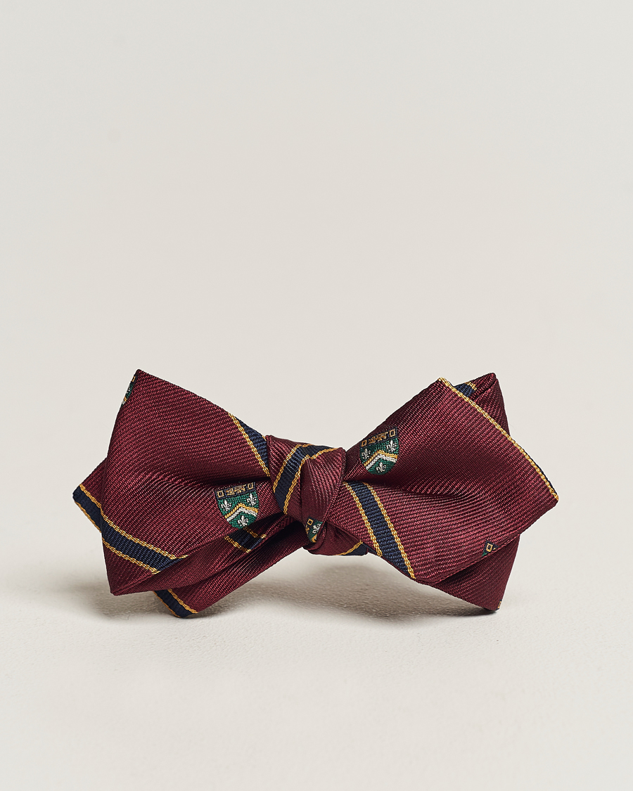 Herren | Polo Ralph Lauren Vintage Club Striped Bow Tie Wine | Polo Ralph Lauren | Vintage Club Striped Bow Tie Wine