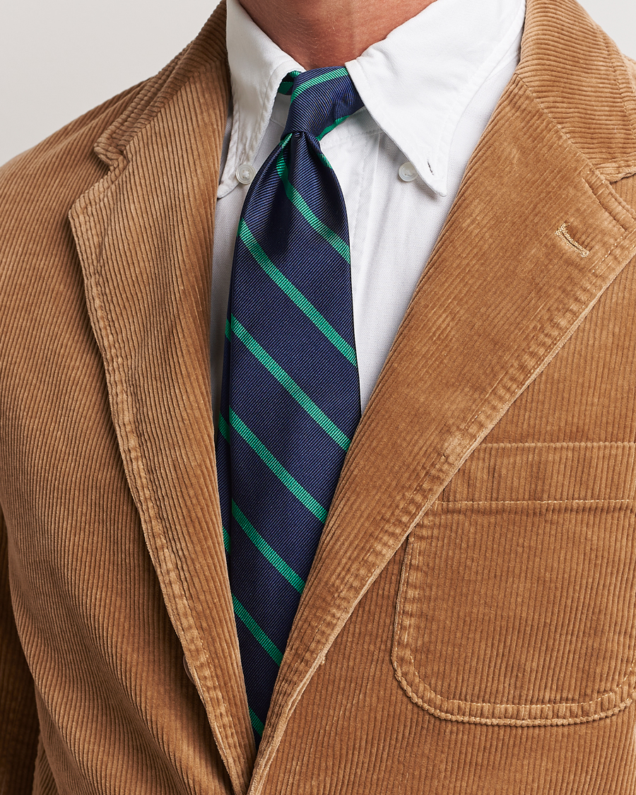 Herren | Business Casual | Polo Ralph Lauren | Striped Tie Navy/Green