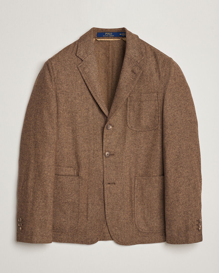 Herren | Sakkos | Polo Ralph Lauren | Classic Herringbone Sportcoat Brown/Tan