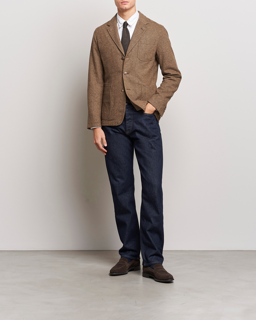 Herren | Sakkos | Polo Ralph Lauren | Classic Herringbone Sportcoat Brown/Tan