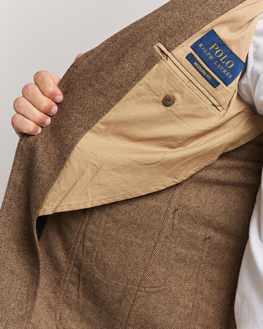 Herren | Sakkos | Polo Ralph Lauren | Classic Herringbone Sportcoat Brown/Tan