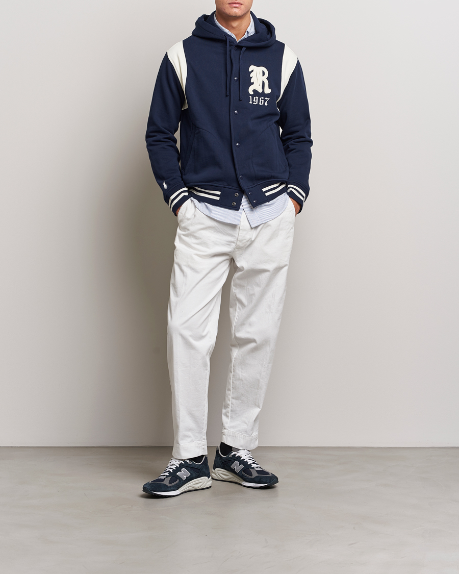 Herren | Jacken | Polo Ralph Lauren | Athletic Fleece Jacket Cruise Navy/Clubhouse Cream