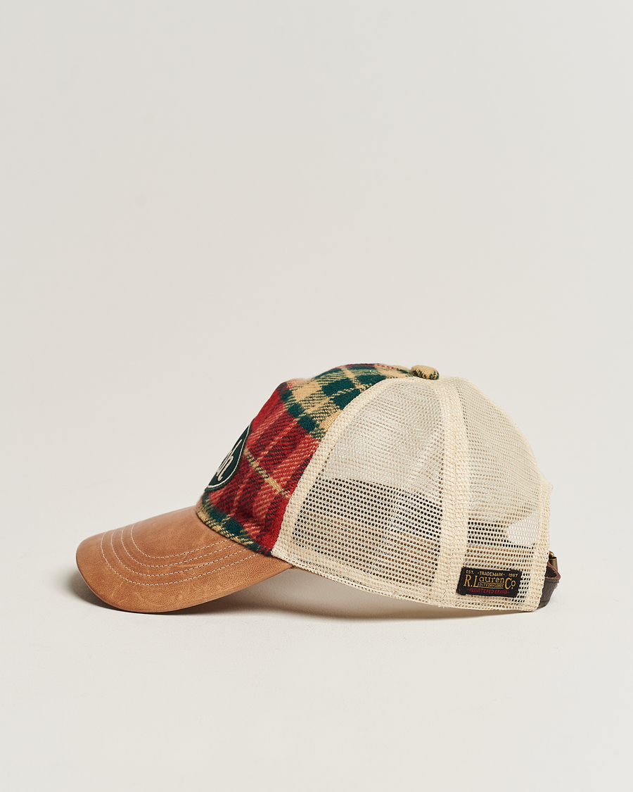 Herren | Polo Ralph Lauren Flannel Ralph Cap Red/Black Multi | Polo Ralph Lauren | Flannel Ralph Cap Red/Black Multi