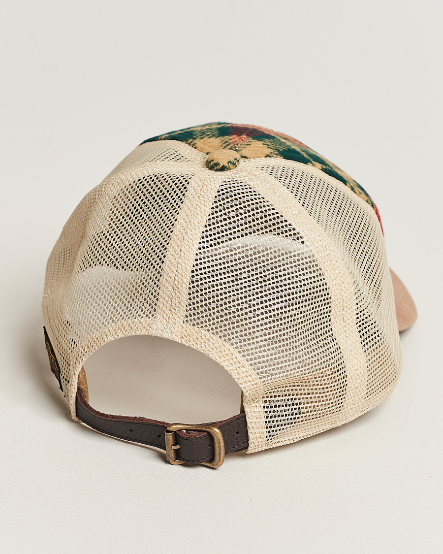 Herren | Polo Ralph Lauren Flannel Ralph Cap Red/Black Multi | Polo Ralph Lauren | Flannel Ralph Cap Red/Black Multi