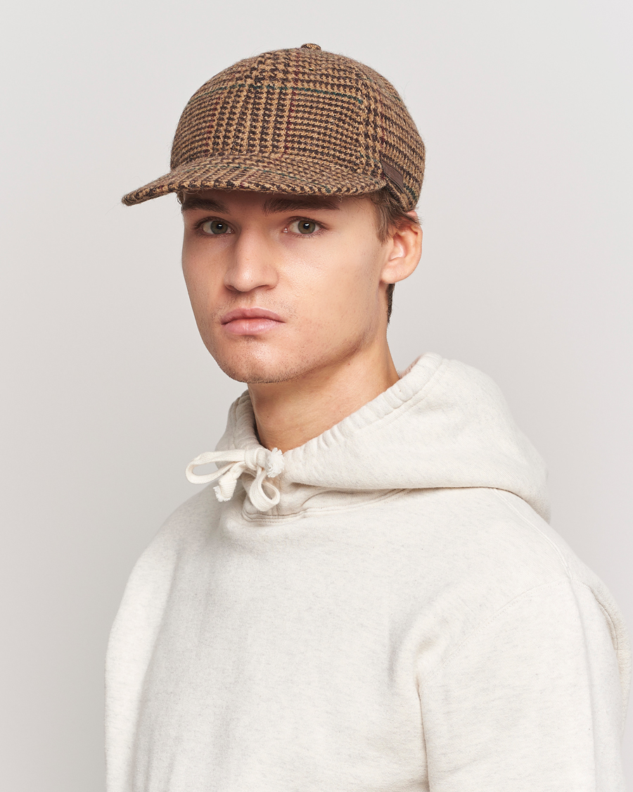 Herren | Polo Ralph Lauren Glenplaid Overcheck Cap Camel | Polo Ralph Lauren | Glenplaid Overcheck Cap Camel