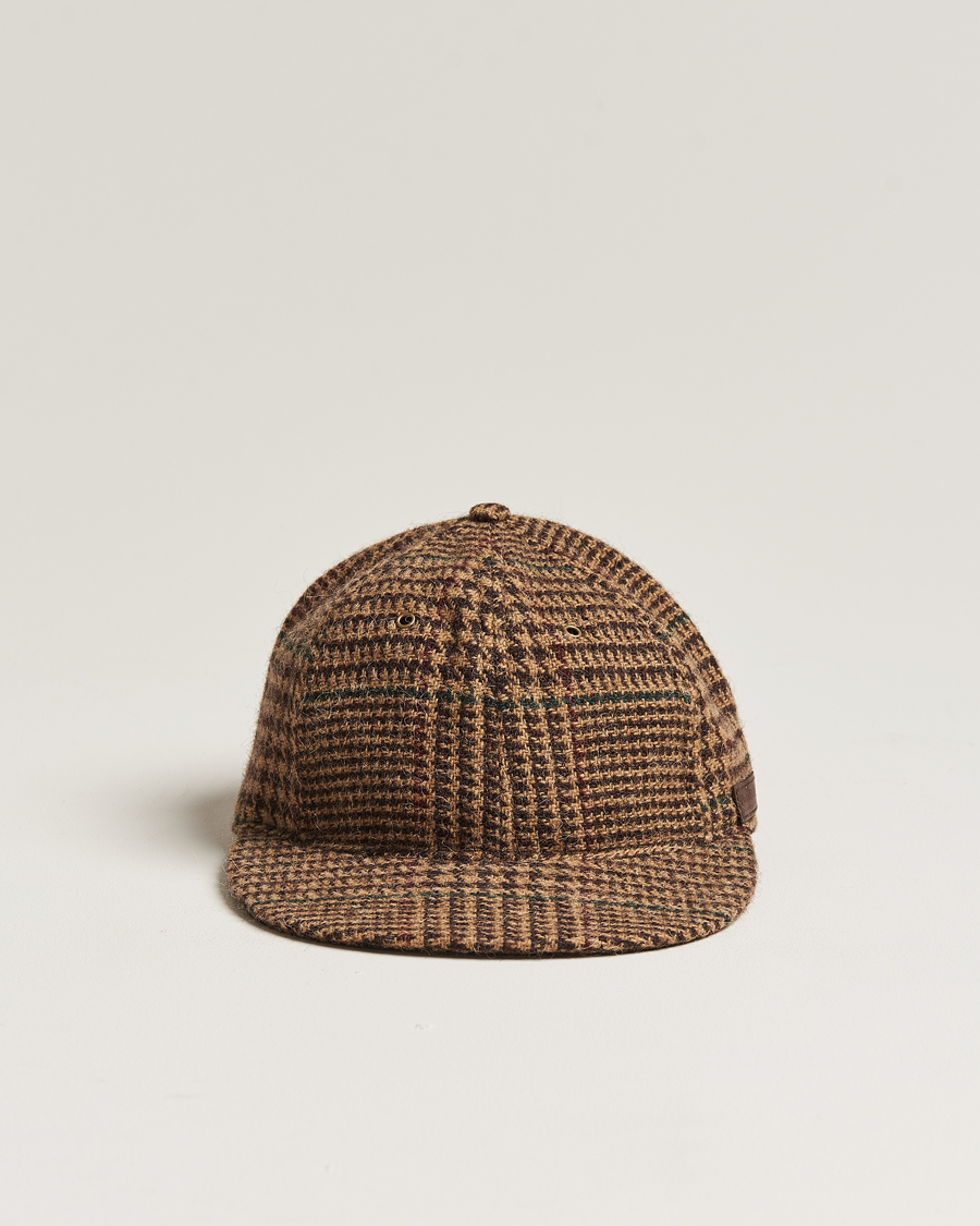 Herren | Polo Ralph Lauren Glenplaid Overcheck Cap Camel | Polo Ralph Lauren | Glenplaid Overcheck Cap Camel