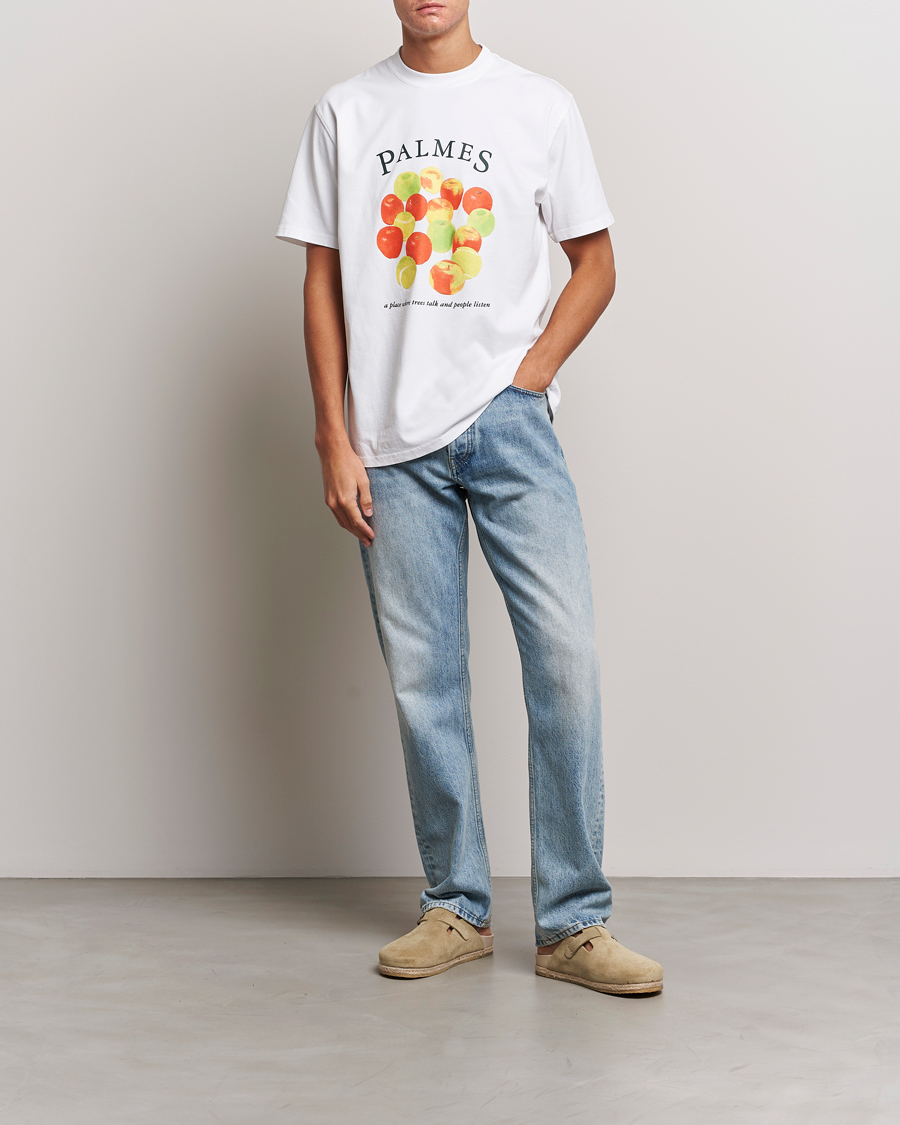 Herren | T-Shirts | Palmes | Apples T-Shirt White
