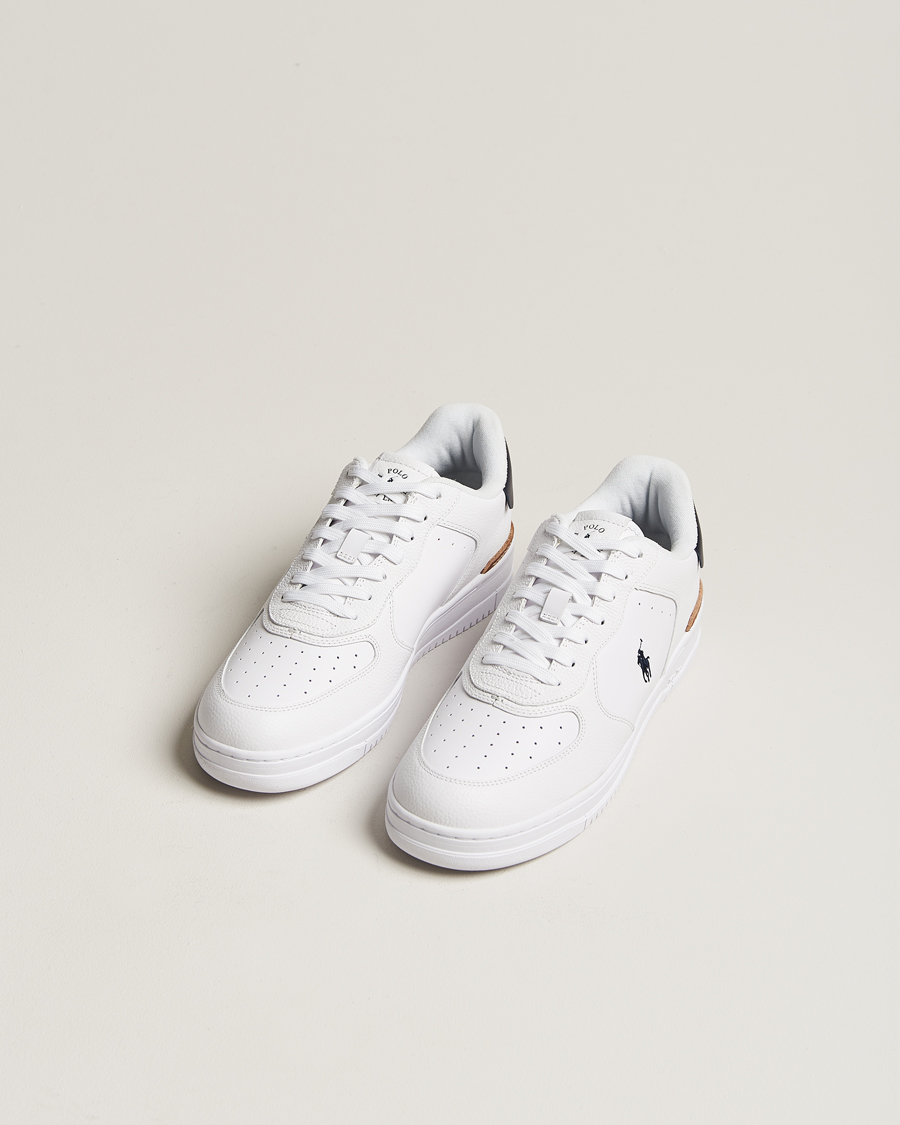 Herren | Weiße Sneakers | Polo Ralph Lauren | Masters Court Leather Sneaker White/Navy